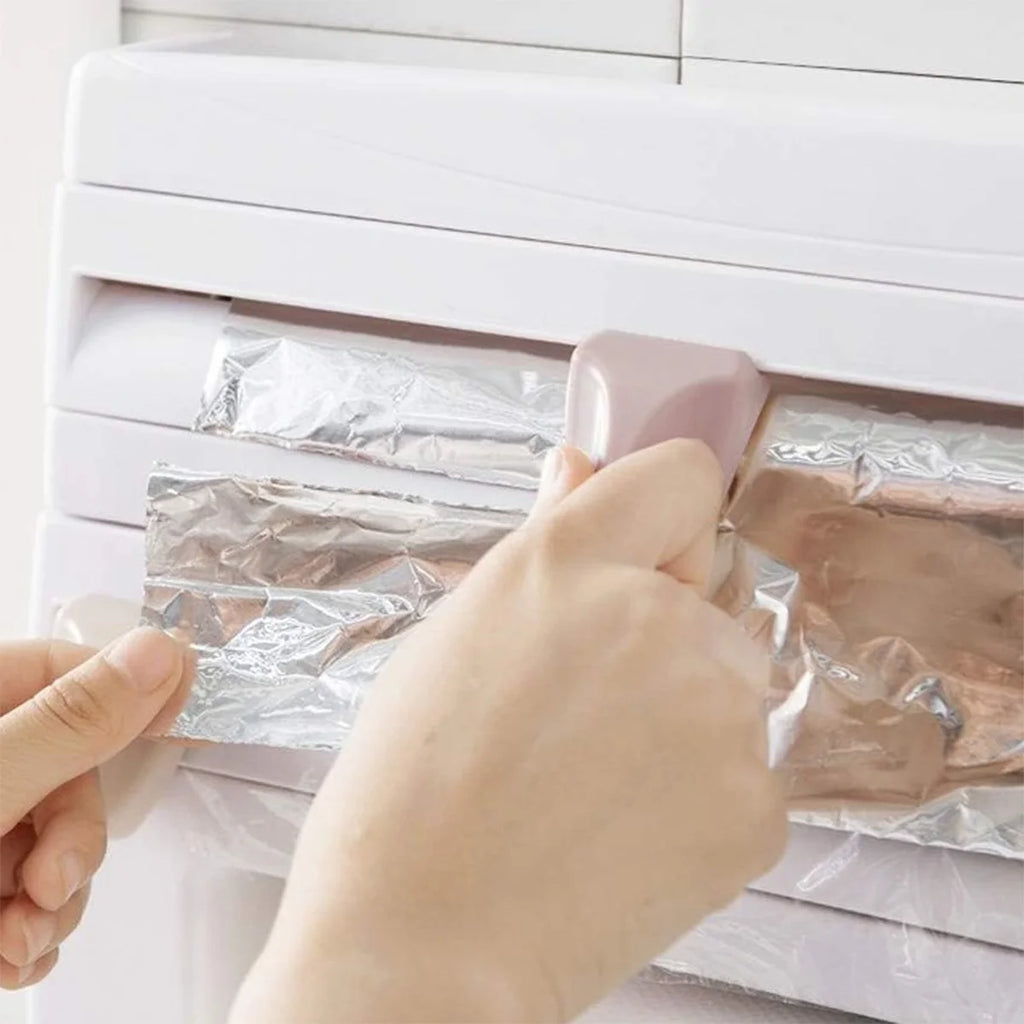 Cortador de Film y Papel Albal con Portarrollos Integrado | Orden en la Cocina