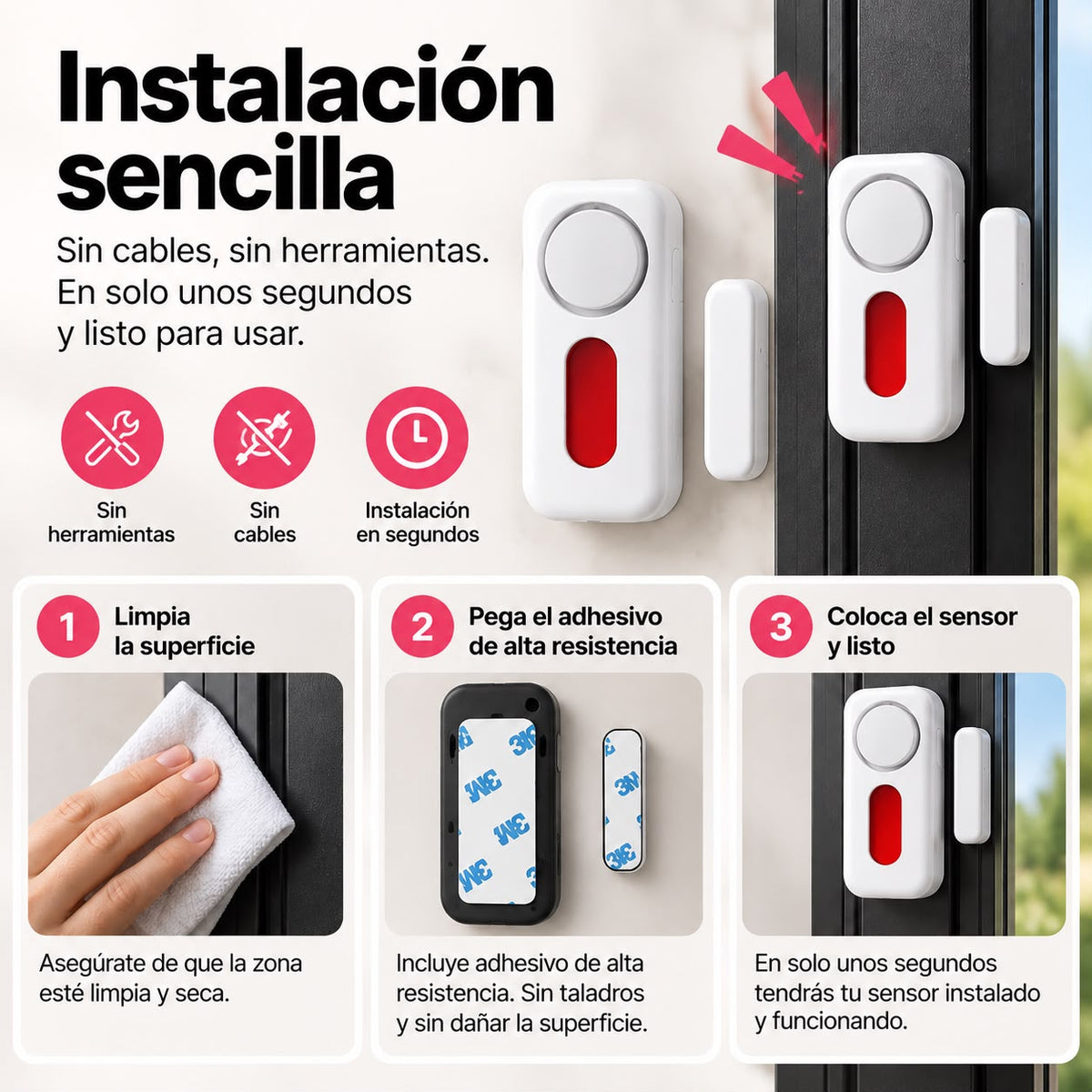 Alarma de Seguridad para Puertas y Ventanas | Protección Instantánea para tu Hogar