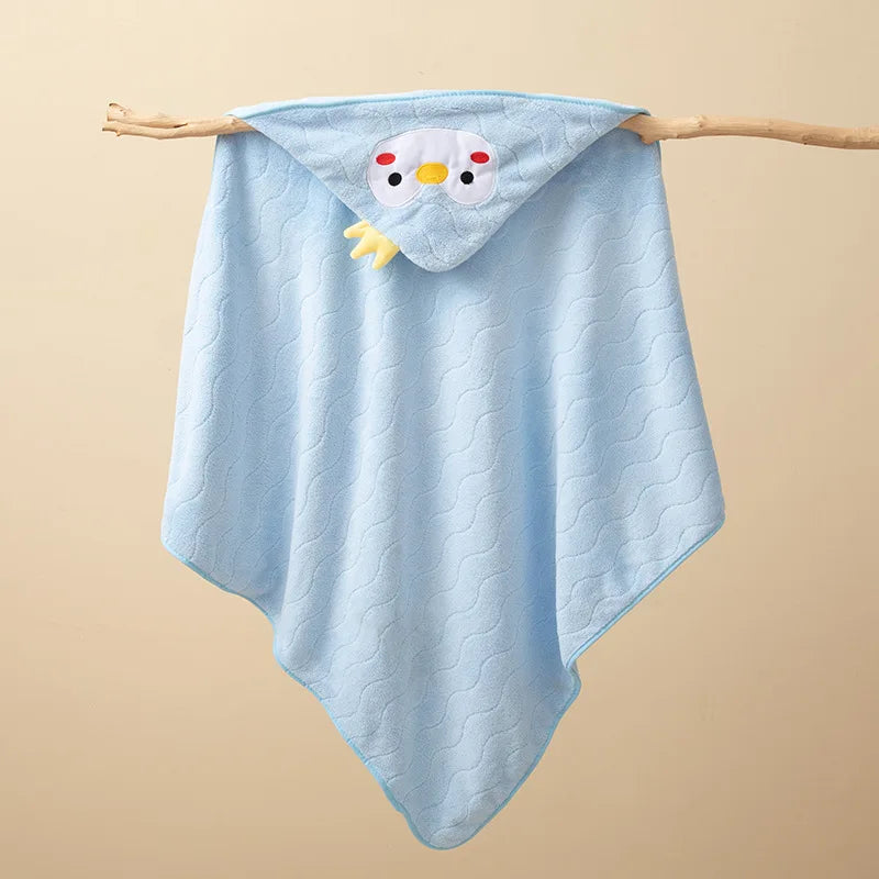 🐻 Toalla de Baño Infantil con Capucha de Animales 👶✨