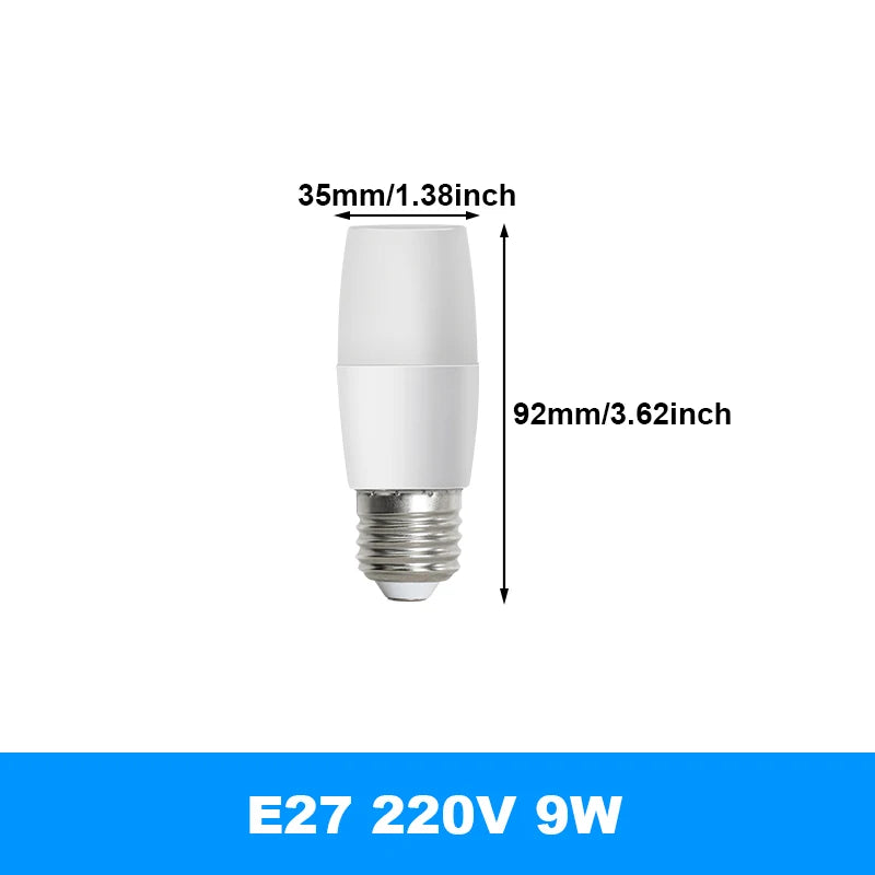 💡 Bombilla LED Cilíndrica E27 ⚡ Alta Eficiencia y Gran Iluminación