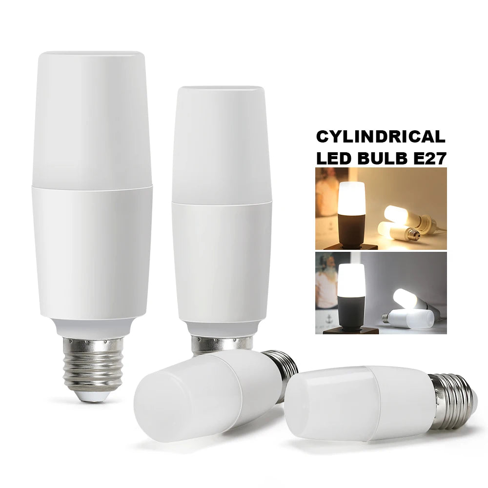 💡 Bombilla LED Cilíndrica E27 ⚡ Alta Eficiencia y Gran Iluminación