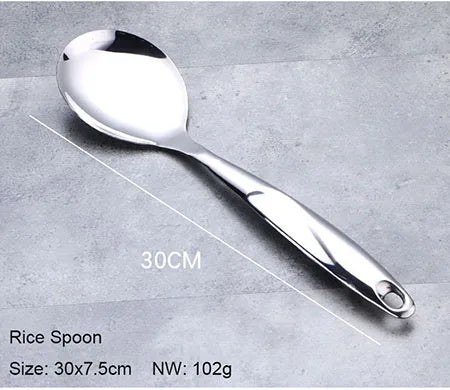 🍳 Juego de Utensilios de Cocina de Acero Inoxidable 💥 Resistencia y Estilo Profesional