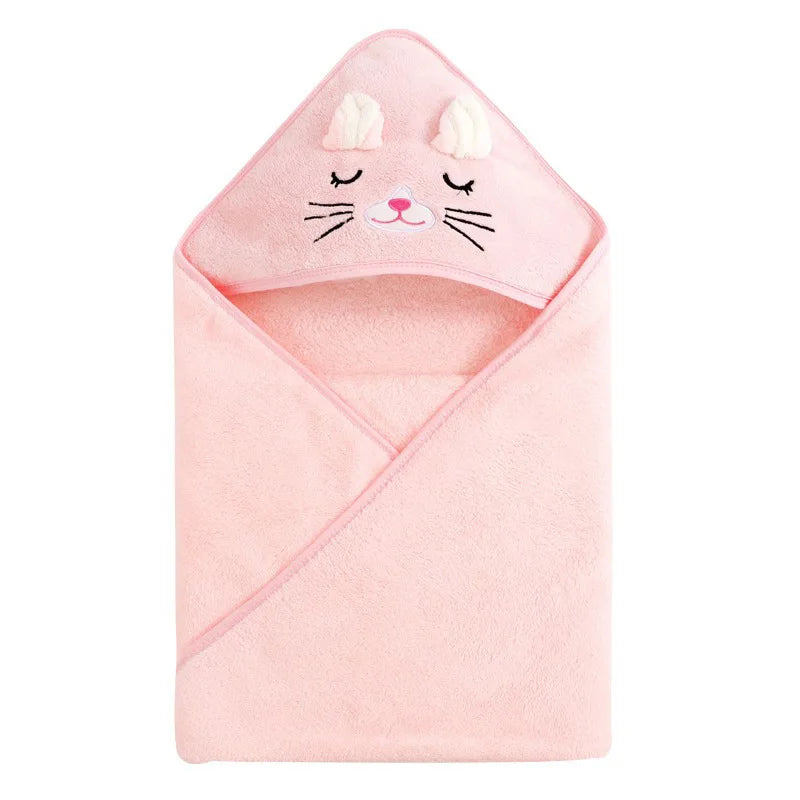 🐻 Toalla de Baño Infantil con Capucha de Animales 👶✨