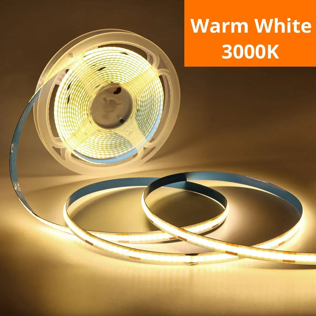 💡 Tira LED COB USB Táctil ⚡ Luz Uniforme Sin Puntos y Brillo Regulable