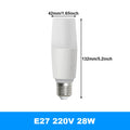 💡 Bombilla LED Cilíndrica E27 ⚡ Alta Eficiencia y Gran Iluminación