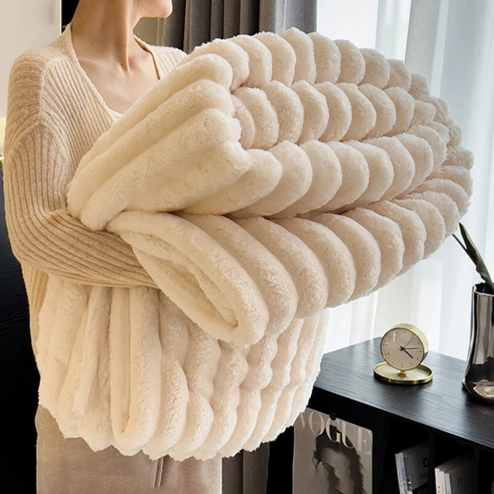 ☁️ Manta de Pana Súper Suave y Acogedora 🧸