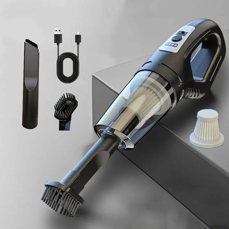 🚗 Aspiradora Portátil Inalámbrica ⚡ Potencia Compacta para Coche y Casa