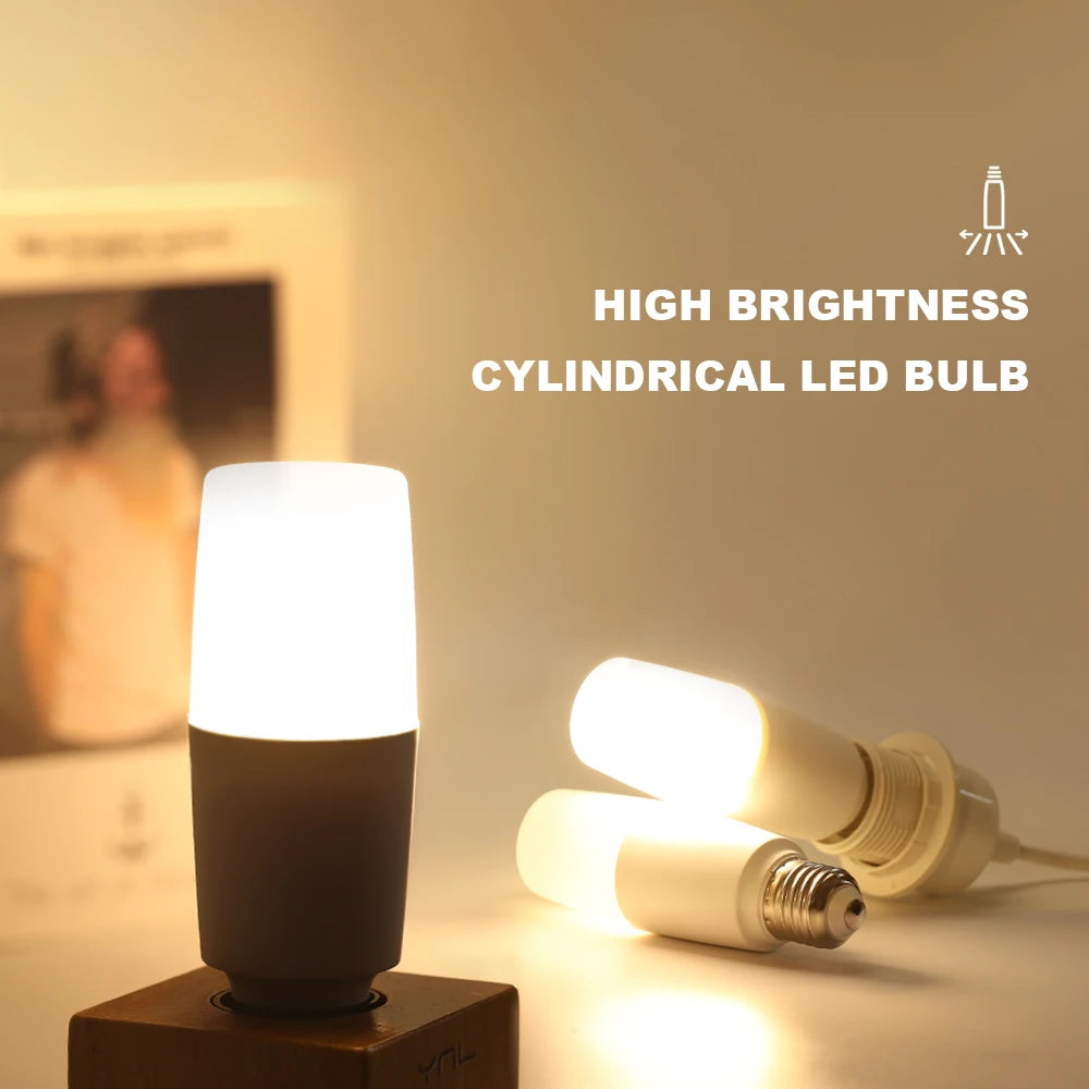 💡 Bombilla LED Cilíndrica E27 ⚡ Alta Eficiencia y Gran Iluminación