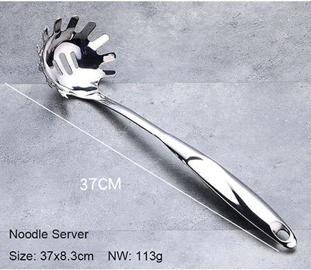 🍳 Juego de Utensilios de Cocina de Acero Inoxidable 💥 Resistencia y Estilo Profesional