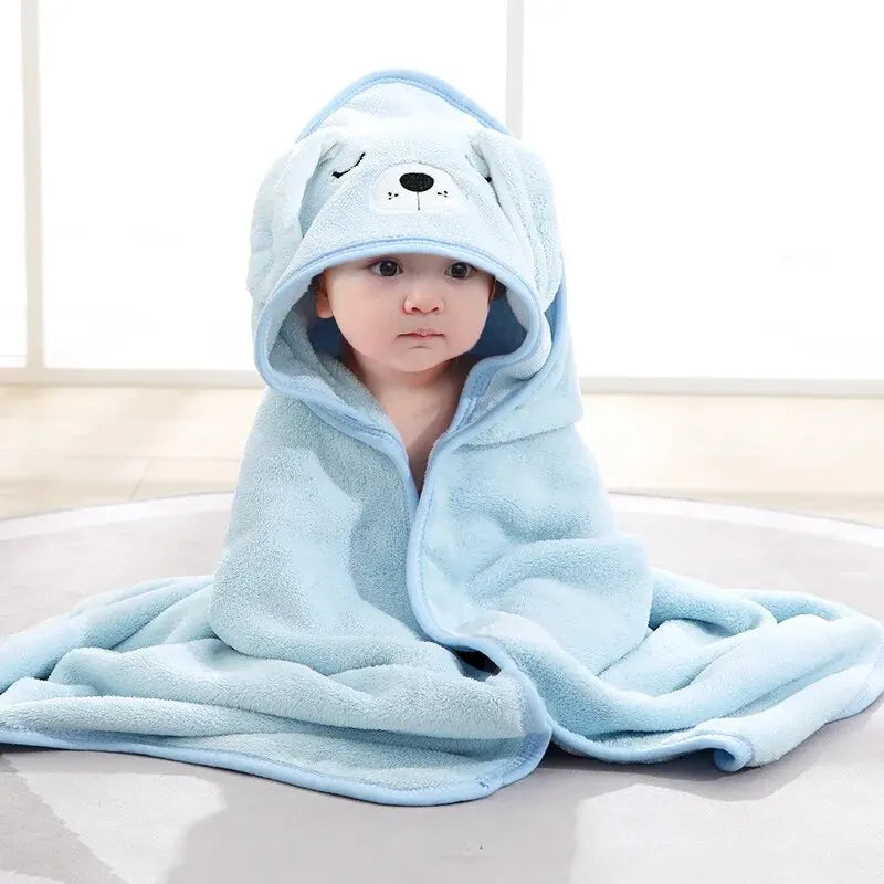 🐻 Toalla de Baño Infantil con Capucha de Animales 👶✨