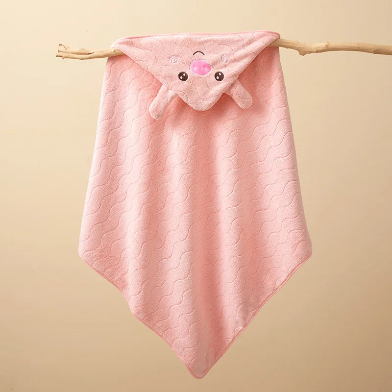 🐻 Toalla de Baño Infantil con Capucha de Animales 👶✨