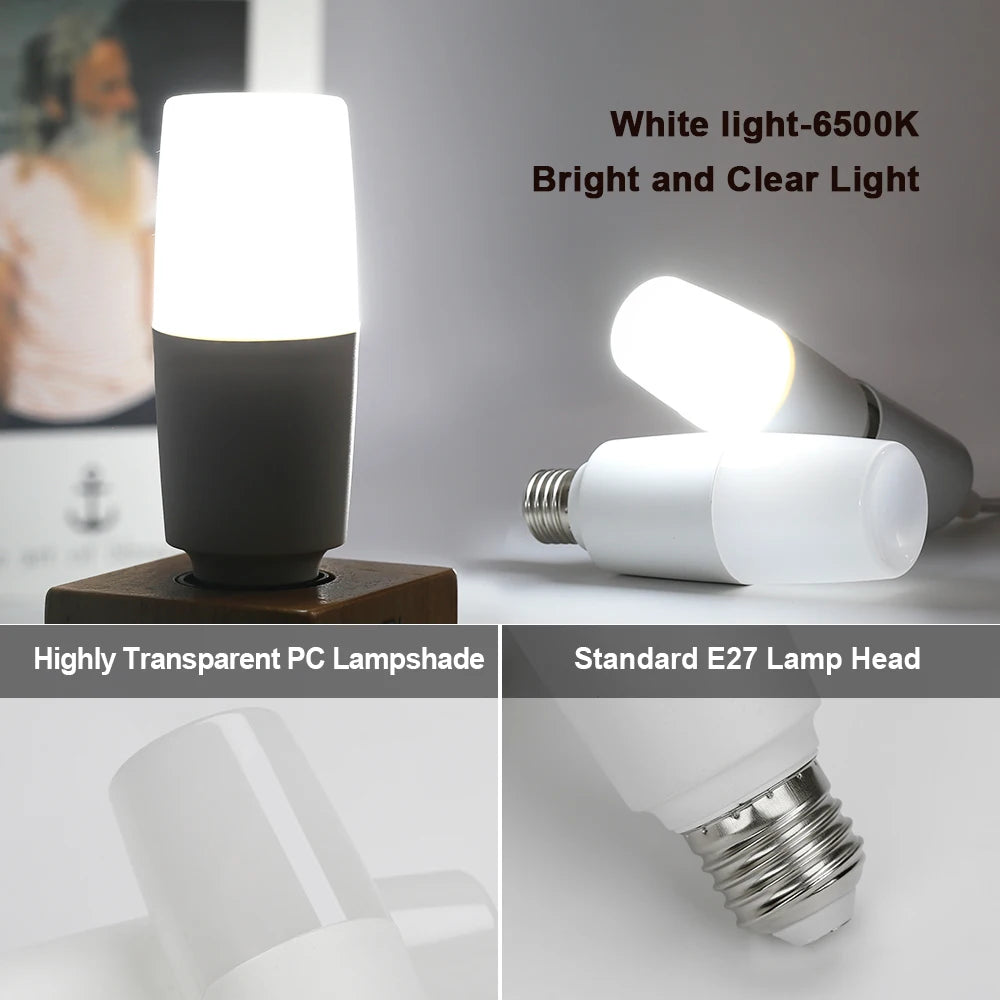 💡 Bombilla LED Cilíndrica E27 ⚡ Alta Eficiencia y Gran Iluminación
