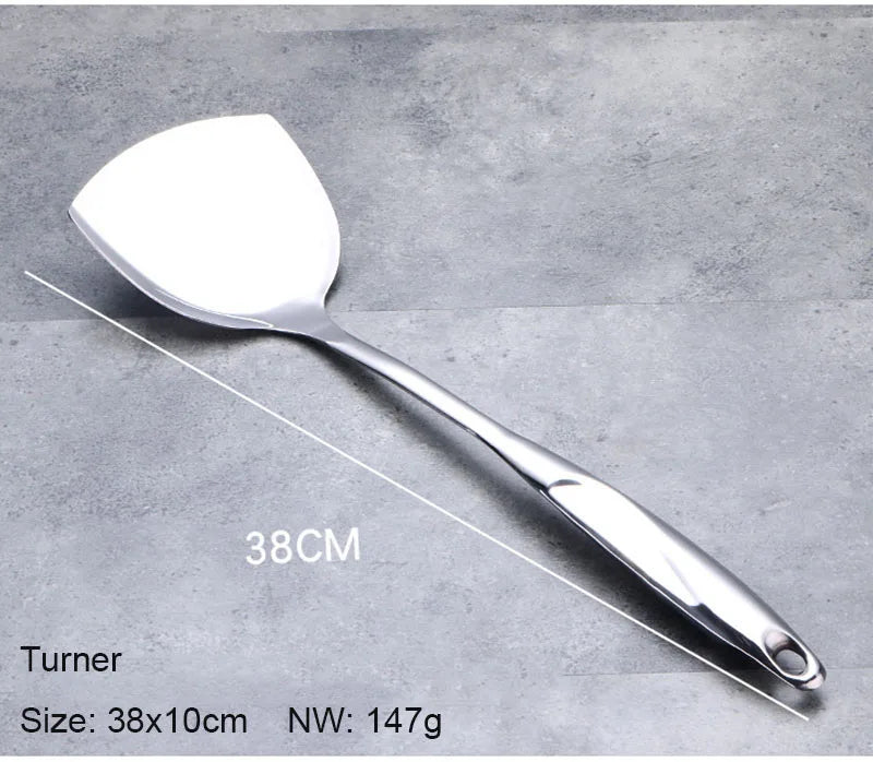 🍳 Juego de Utensilios de Cocina de Acero Inoxidable 💥 Resistencia y Estilo Profesional