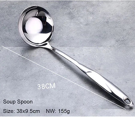 🍳 Juego de Utensilios de Cocina de Acero Inoxidable 💥 Resistencia y Estilo Profesional