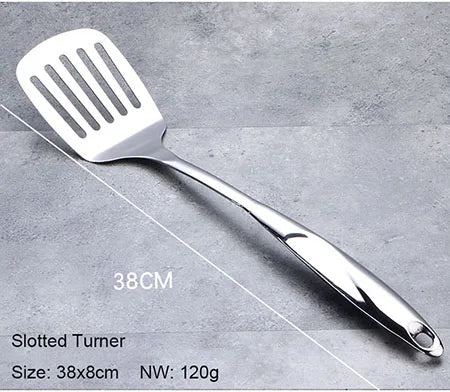 🍳 Juego de Utensilios de Cocina de Acero Inoxidable 💥 Resistencia y Estilo Profesional