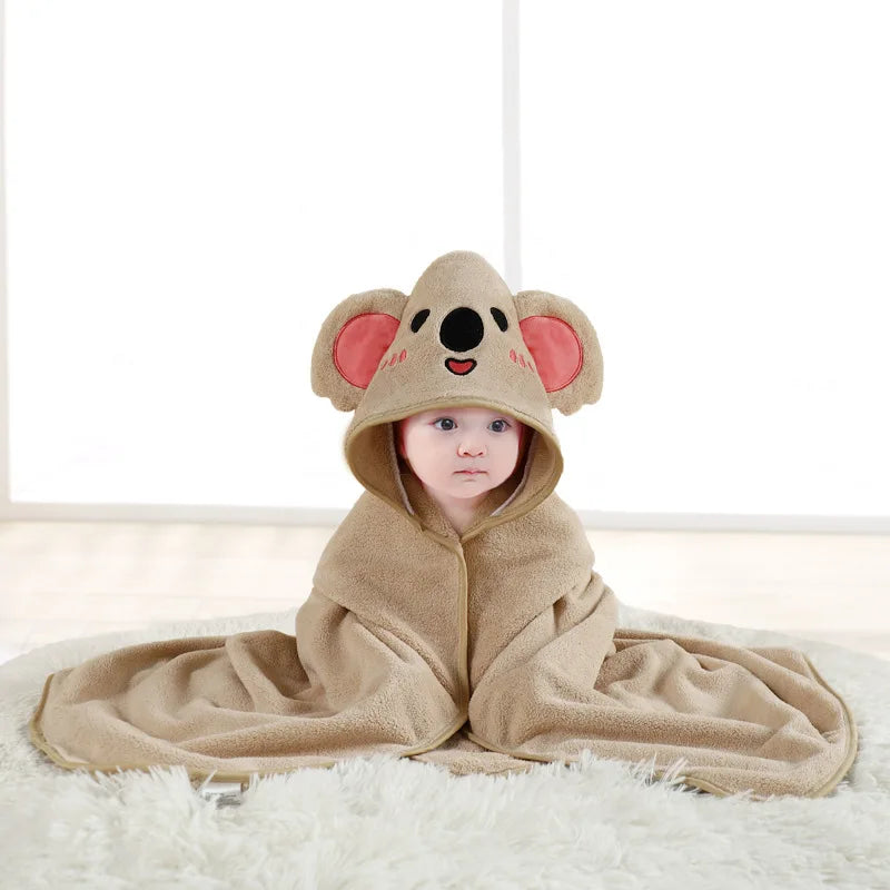 🐻 Toalla de Baño Infantil con Capucha de Animales 👶✨