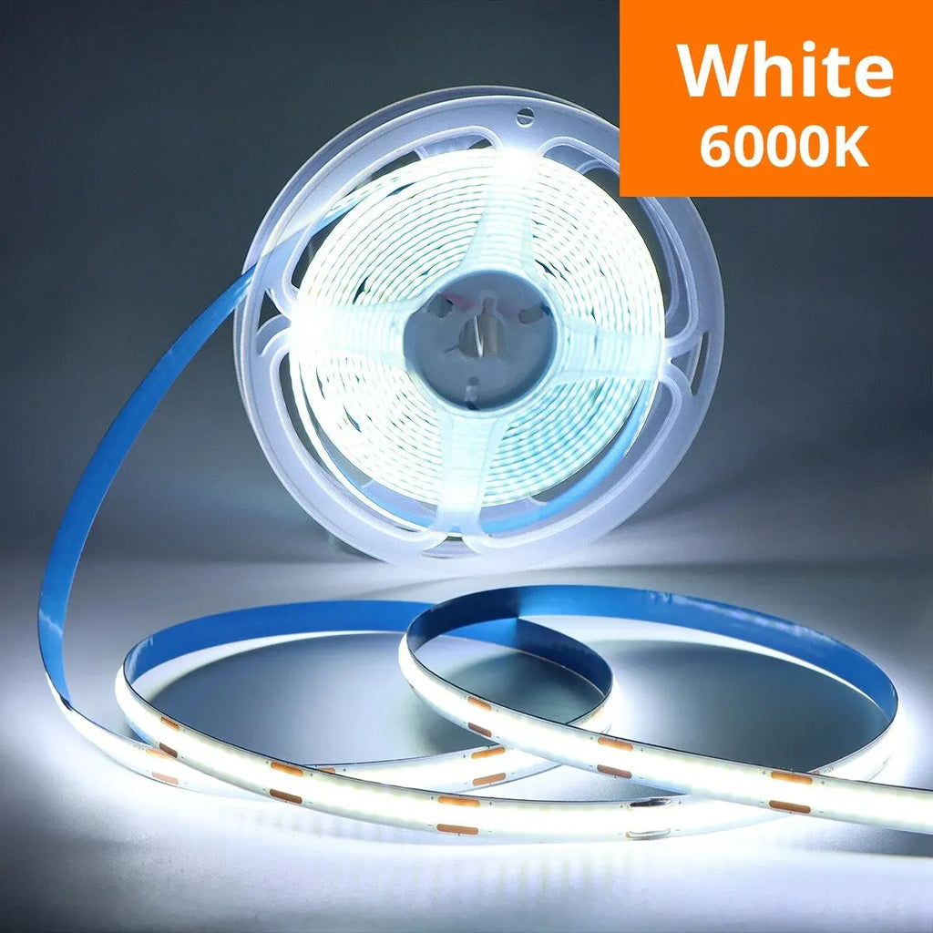 💡 Tira LED COB USB Táctil ⚡ Luz Uniforme Sin Puntos y Brillo Regulable