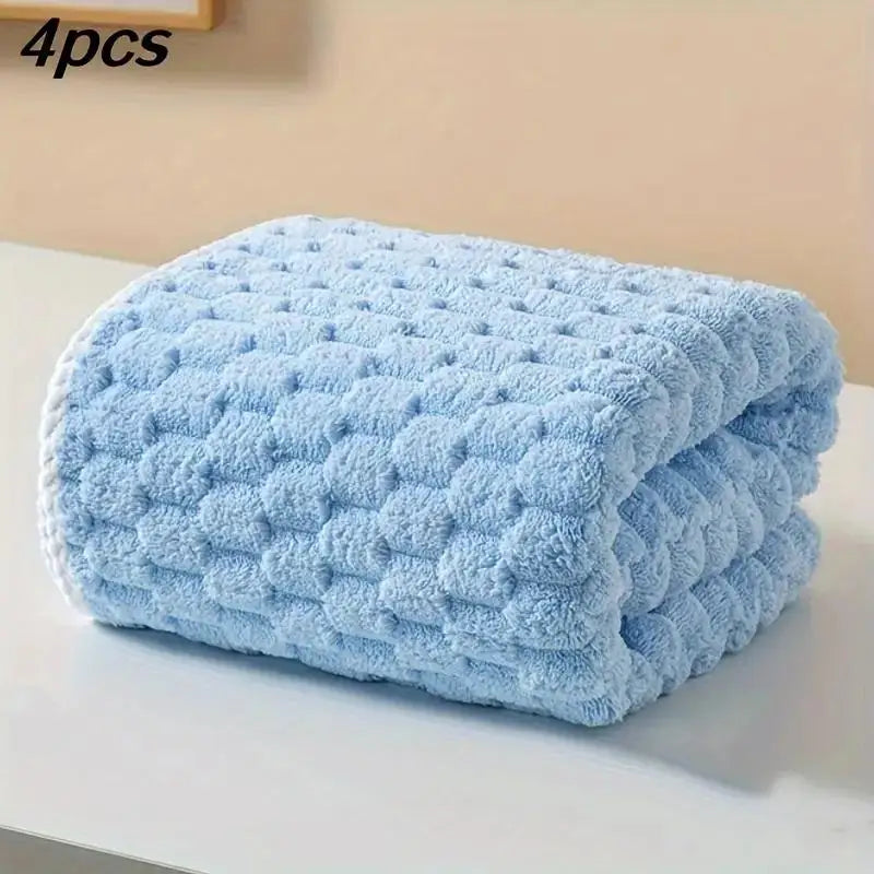 🧼 Toalla de Baño Ultra Suave con Texture Panal 🌈✨