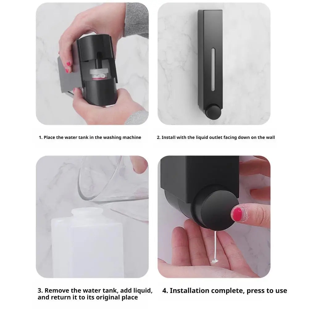 Tu Baño Como de Hotel: Dispensador Pared de 420ml Sin Taladros 🧴🔥