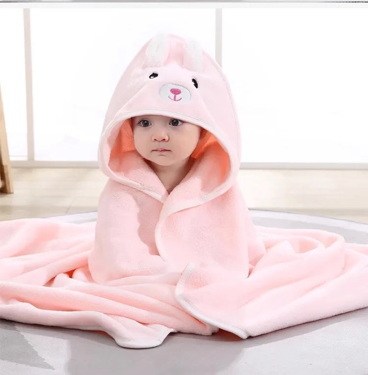 🐻 Toalla de Baño Infantil con Capucha de Animales 👶✨